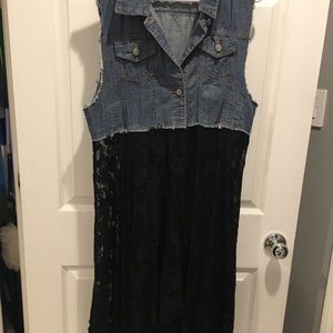 Origami over dress/jacket